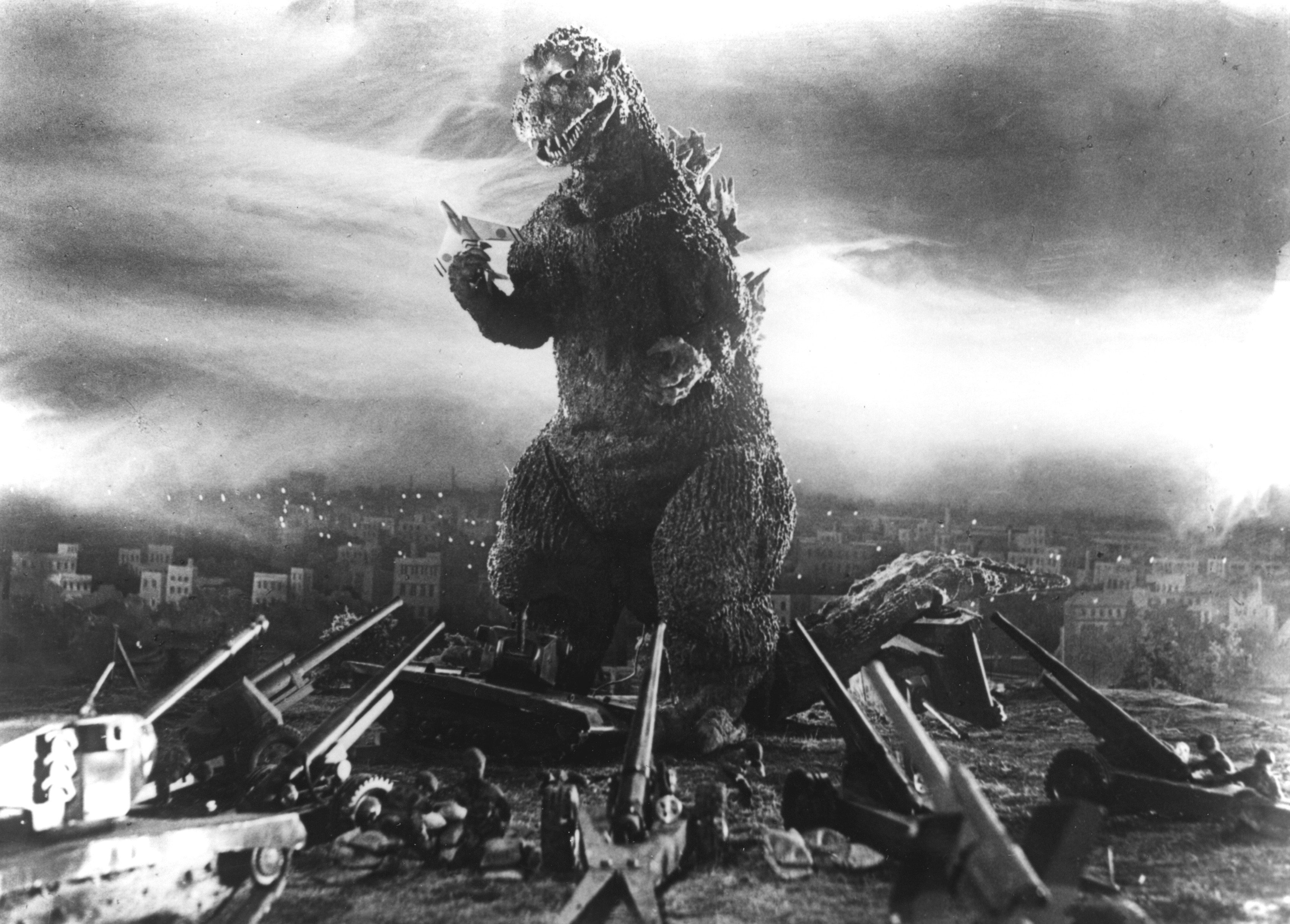 Godzilla in a scene from the film.